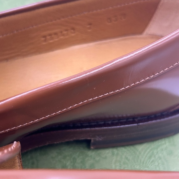 Men’s Gucci interlocking G leather loafers size 7 fits 8 US  made in Italy - Picture 6 of 10